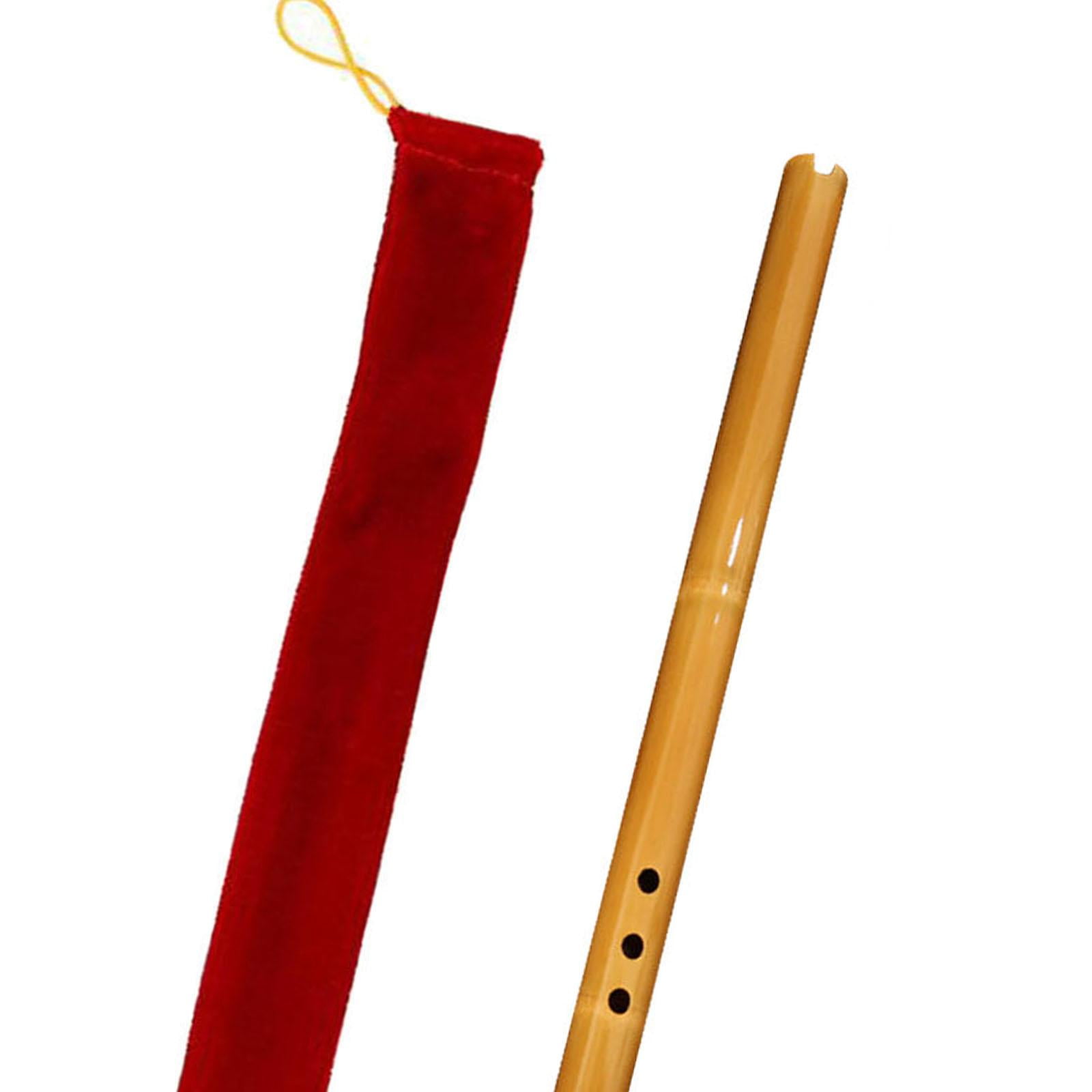 LeeQinersw Chinese Bamboo Flute Wind Instruments Chinese Instrument Woodwind Vertical Flute yellow G tuning