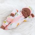 thumbnail image 4 of Adorable Poupée Bébé Peau Noire 30cm/10 Pouces - Poupée Reborn Parfaitement Mignonne et Réaliste!, 4 of 5