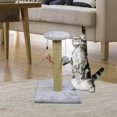 thumbnail image 2 of Cat Scratching Post Scratch Pole Biting Climbing Gift Durable for Kittens Supplies Square Gray, 2 of 9