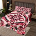 thumbnail image 2 of Red Southwestern Bedspread Set Queen Size,Vintage Aztec Quilt Set,Tribal Geometry Bedspread Sets Western Boho Coverlet Set, 2 of 5