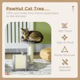 thumbnail image 4 of PawHut 18" Cat Scratching Tree Kitty House with Hanging Toy (Grey), 4 of 10