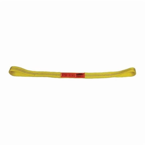 Lift-All Web Sling, Type 3, 6 ft L, 2 in W, Nylon, Yellow EE1202NFX6