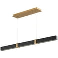 thumbnail image 2 of 47.5 Inch 31.7W 1 Led Pendant-Satin Nickel/White Oak Finish Oxygen Lighting 3-48-5224, 2 of 2