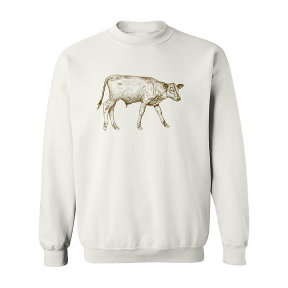 Cow Sweatshirt Men -Image by Shutterstock, Male 4X-Large