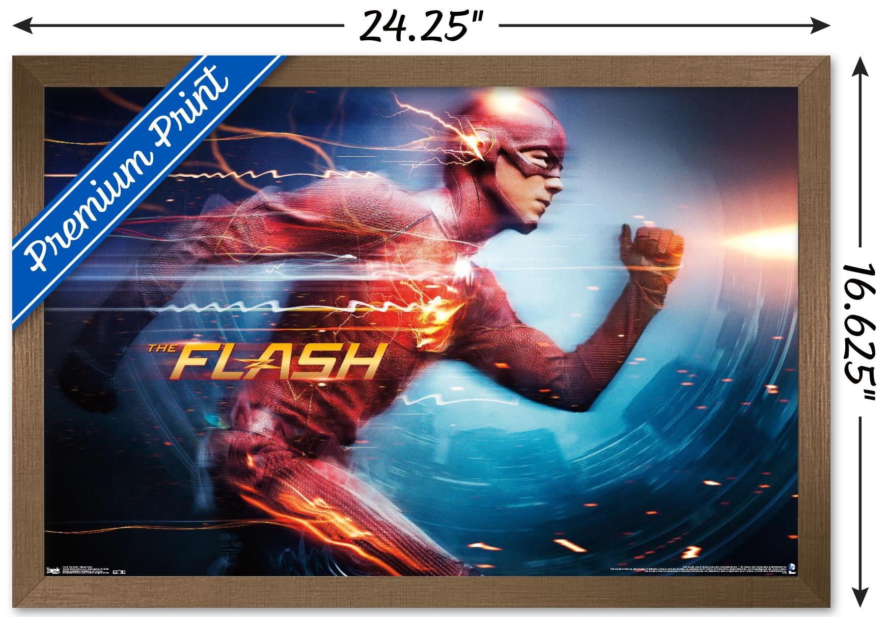 DC Comics TV - The Flash - Speed Force Wall Poster, 14.725" x 22.375", Framed