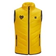 thumbnail image 2 of Odeerbi Teen Boys Girls Christmas Lightweight Heated Vest Winter Thermal Heated Jackets Kids Plus Size USB Intelligent Constant Temperature 2 Areas Heated Coat Teen Clothes Yellow without Power Bank, 2 of 6