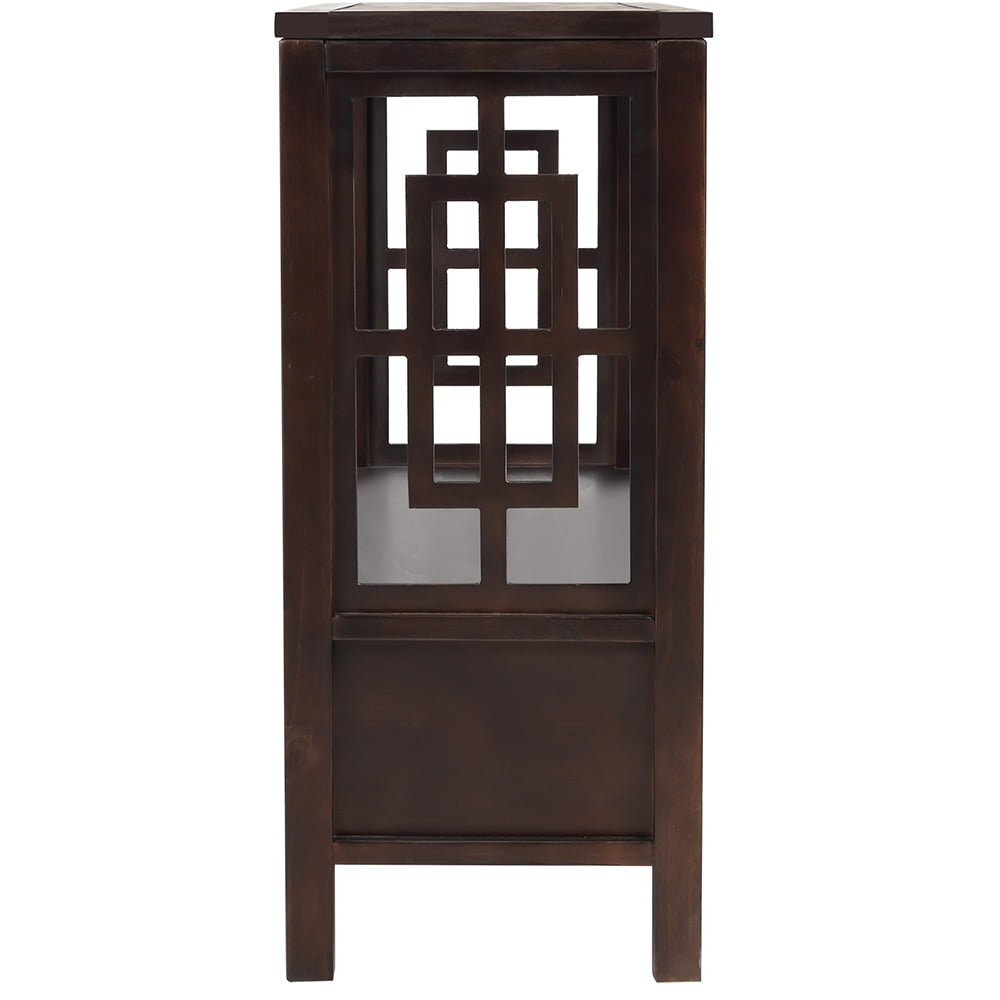 Lowestbest 36" Farmhouse Console Table, Solid Wood Sofa Table with Two Bottom Drawers, Narrow Side Cabinet for Entryway, Espresso Lowestbest 36" Farmhouse Console Table, Solid Wood Sofa Table with Two Bottom Drawers, Narrow Side Cabinet for Entryway, Espresso