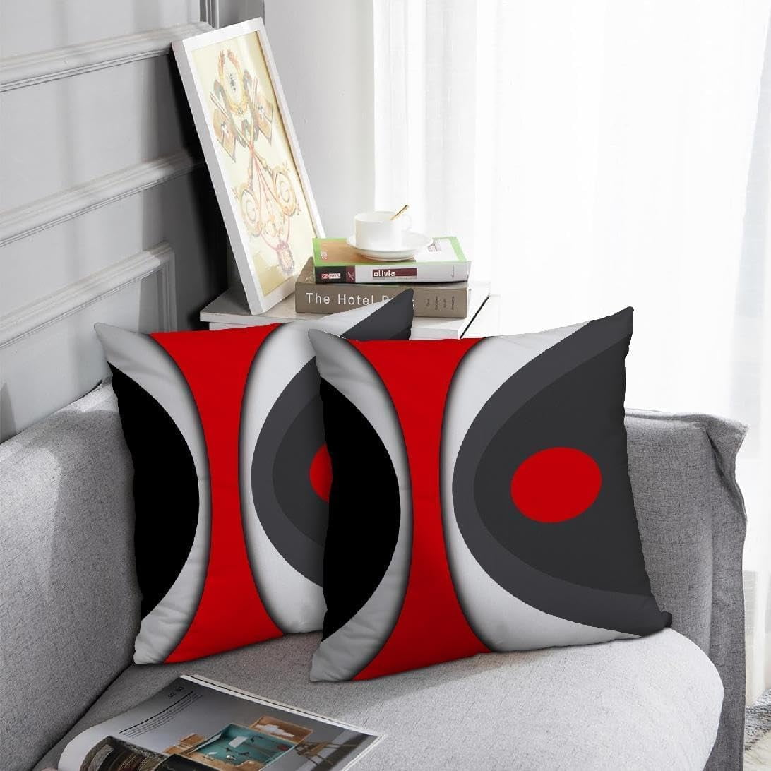 LALILO Modern Art Geometric Pillow Cover, Decorative Throw Pillow Covers 16 x 16 Inch 2Pcs