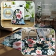 thumbnail image 5 of Wellber Area Rug Soft Vintage Floral Rugs Non Slip Carpet for Bedroom Living Room Home Deocr,4'x6',Black, 5 of 6
