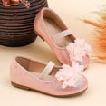 thumbnail image 6 of Linfrsh Dress Shoes Mary Jane Dress Shoes Princess Wedding Party Flower Girl School Low Heel Flats Little/Big Kids(Pink,Size8), 6 of 6