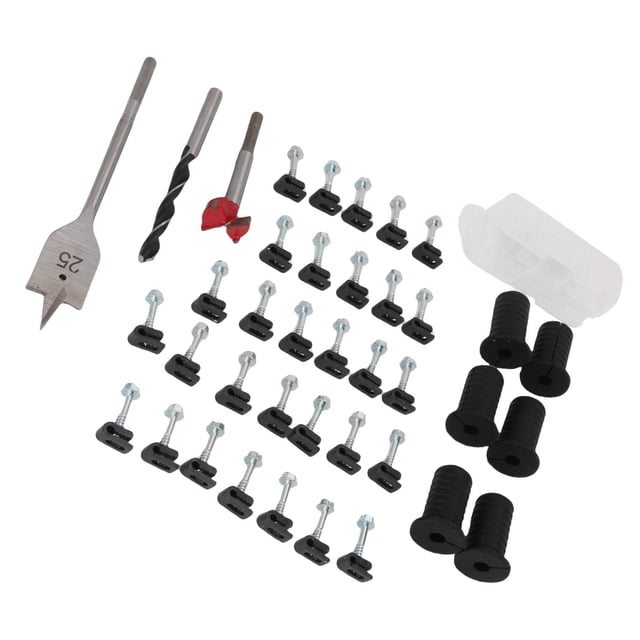 Cable Routing Kit, Multifunction Cable Management System Wall Grommets Accessories for Cables Pass Through Mounting Kit High Sealing Cable Clips for Home Wiring Industrial Use