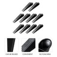 thumbnail image 5 of FRCOLOR 10pcs Plastic Door Stoppers for Home Use Black Safeguards Against Slamming Doors, 5 of 10