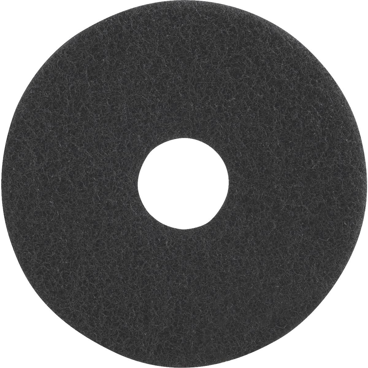 Boardwalk Black 18/" Floor Stripping Pads 5 Pads BWK4018BLA