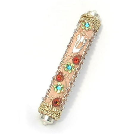 Judaica Kingdom EA-AM-OR-PNK Oriental Mezuzah Pink