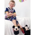 thumbnail image 2 of Disney Mickey Mouse Toddler Boys Plush 3D Mickey Head Sock Top Slippers CH14570, 2 of 7