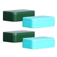 thumbnail image 1 of Tarjeta de visita universal de 4 piezas Caja de metal Caja de té de hojalata Caja cuadrada de sellado de metal Mini lata de té portátil para el hogar Trvel (Color aleatorio, 2 piezas / cada uno), 1 of 7