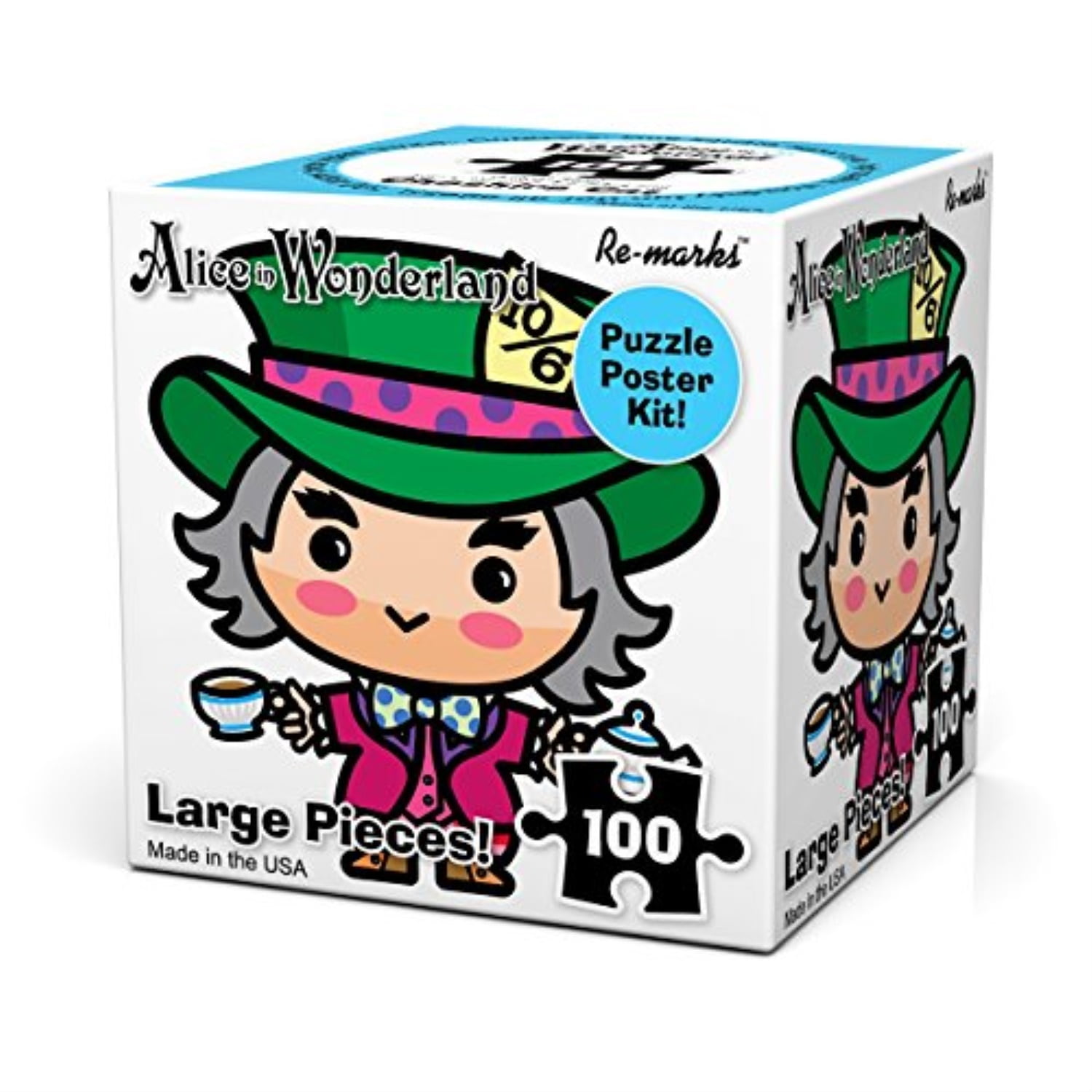 Remarks Wonderland 100pc Puzzle Cube Mad Hatter