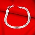thumbnail image 5 of EOEMY Sterling Silver Plated Bracelet 8 Inches 6.3mm Lobster L320-Default, 5 of 6