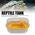thumbnail image 3 of Plastic Reptile Terrarium Container with Drain, Filtration System and Anti Escape Fence Ideal for Turtles Crayfish Small Reptiles Oval, 3 of 7