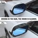thumbnail image 5 of protectores de visera de humo para espejos laterales de coche, cejas impermeables de fibra de carbono para lluvia para coches (negro), 5 of 5