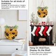 thumbnail image 5 of Coolnut Cute Ghost and Pumpkin Welcome Sign Front Door Round Wall Door Sign with Flowers Hanging Sign for Entryway Front Porch Hallway Yard Garden Home Decor, 5 of 7