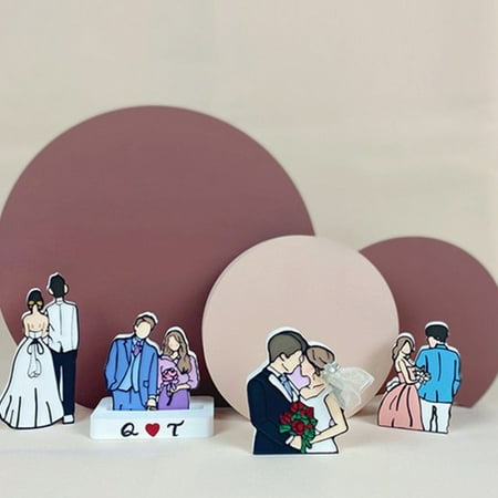 

Farfi Wedding Couple Silicone Handmade Molds Flowers Mould Car Aromatherapy Souvenir