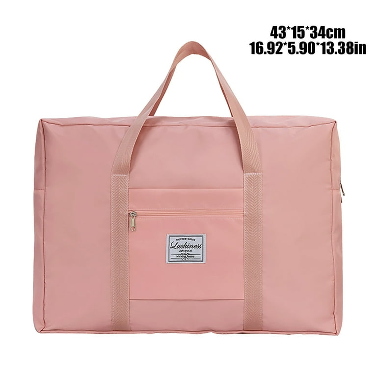 Foldable Travel Duffel Bag for Women, Packable Weekender Overnight