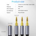 thumbnail image 4 of Conector de 3,5mm Sidaley adaptador de audio auxiliar cable divisor Hembra a 3 Hembra, 4 of 6