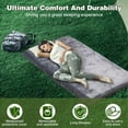 thumbnail image 3 of Memory Foam Camping Mattress Pad, 3 Inch Thick Floor Sleeping Mat with Waterproof Velvet Cover for Adults, Portable Roll Up Sleepover Guest Bed, 3 of 8