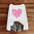 thumbnail image 4 of Chandail pour Femmes Manches Longues Sensibilisation au Cancer du Sein Col Rond pour Mode Tricot, Pulls pour Femmes, 4 of 4