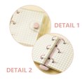 thumbnail image 3 of Rongmo Mini Transparent 3 Ring Binder Covers with Snap Button, Assorted Colors, 2 Count, 2 Pack, 3 of 6