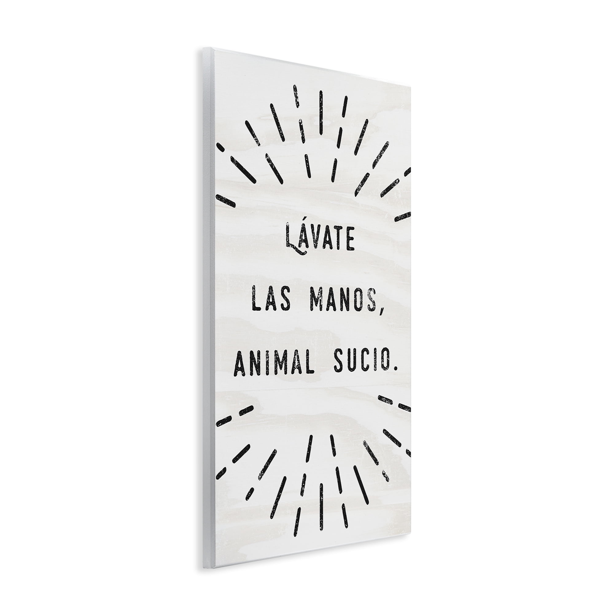 Stupell Industries Lávate Las Manos Sucio Bath & Laundry Painting Unframed Art Print Wall Art, 10 x 15