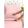 thumbnail image 7 of CGK Linens 4-Piece Ultra Soft & Comfy Hotel Luxury Sheet Set - California King Size Cooling Bed Sheet Fits 8"-16" Mattresses, Light Pink, 7 of 7