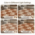 thumbnail image 7 of ODIKA 6'x9' Washable Area Rug Non-Slip, Chair-Friendly, Vintage Block Layout Brindle Patchwork Bold Cow Spotted Print Playful Expressive for Dining Room, Under Table, Office Décor, 7 of 7