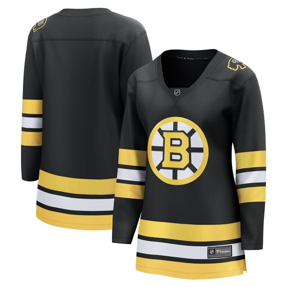 Women's Fanatics Black Boston Bruins Anniversary Home Breakaway Jersey