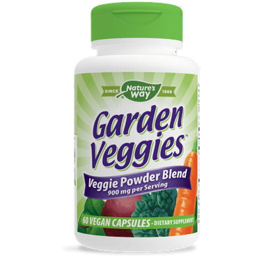 Nature's Way Garden Veggies, Veggie Blend, 60 Capsules