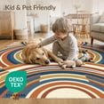 thumbnail image 4 of ODIKA Entrance Transitional Round Balanced Ring Circle Circular Made for Playroom, Bedroom, Reading Nook, Pet Friendly & Kids Safe Play, 4 of 7