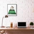 thumbnail image 2 of Stupell Industries Fashion Designer Makeup Bookstack Green Watercolor Framed Wall Art by Amanda Greenwood, 2 of 8