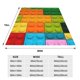 thumbnail image 3 of Fotbe Colorful Building Blocks Manta de Franela Acolchonada con Estampado, Súper Suave y Esponjosa, Extra Grande para Sofá, Cama, Uso Todo el Año-40"x30", 3 of 7