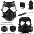 thumbnail image 4 of Máscara de gas protectora táctica Airsoft, gafas de protección ocular de cara completa, máscara de gas de calavera tóxica simulada con ventiladores de filtro para juego de pistola de aire comprimido,, 4 of 7
