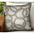 thumbnail image 2 of Plutus Brands PBDUO104-1818-DP 18 x 18 in. Orbit Rain Charcoal Scales Luxury Outdoor & Indoor Throw Pillow, 2 of 2