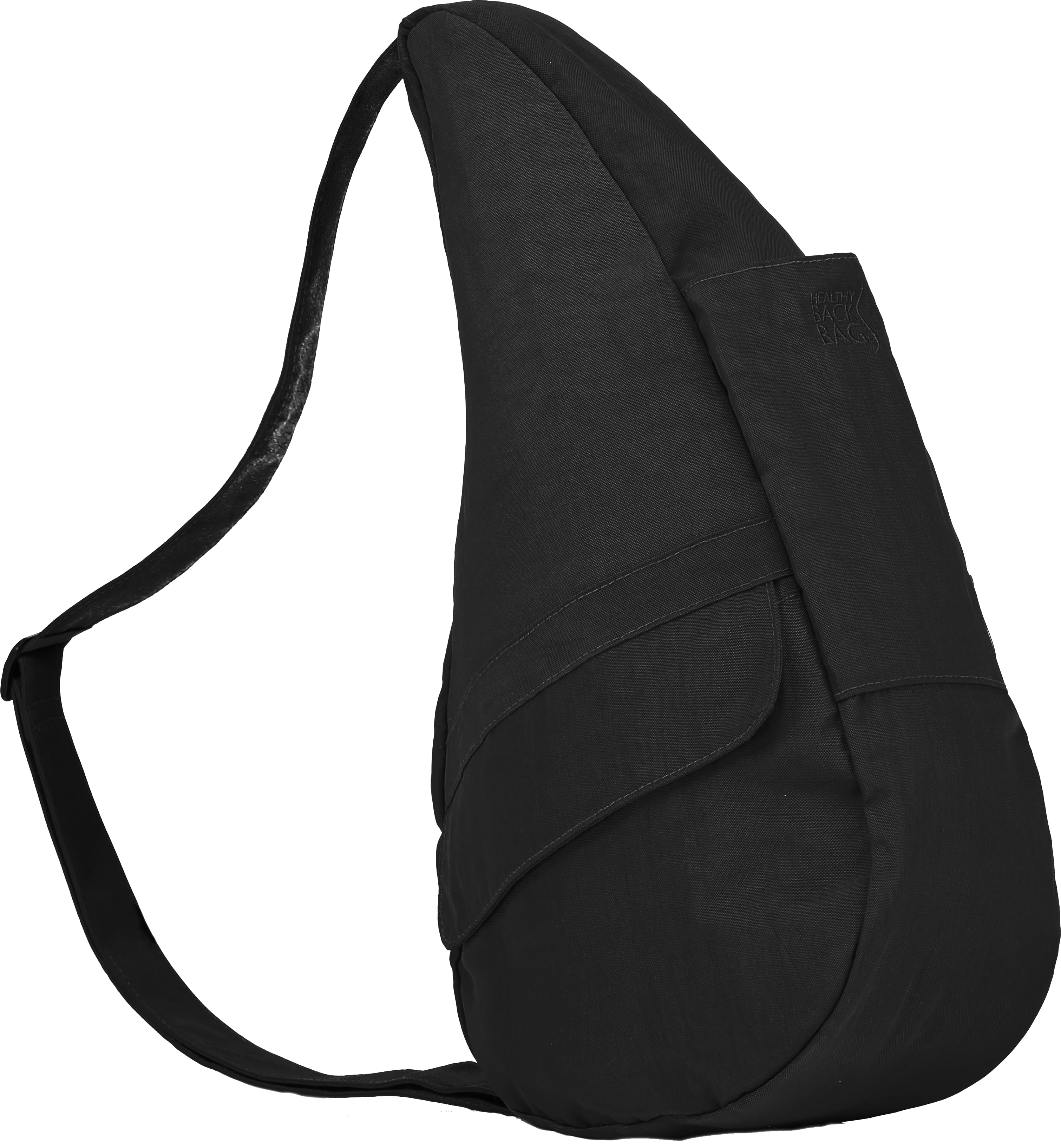 AmeriBag 15" Nylon Crossbody Sling Healthy Back Bag (Black)