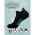 thumbnail image 6 of Buankoxy 6 Pairs Premium Short Compression Socks Women Men Breathable and Supportive Running Socks Ideal for Sports, Yoga, Gym, Cycling, Running, Walking,Black/White,S/M, 6 of 6