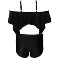 thumbnail image 4 of NAISIBABY Girls Swimsuit 2-Piece 8T, Cold Shoulder Ruffle Tops with Swim Bottoms Bikinis Beach Bathing Swimwear, 4 of 7