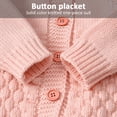thumbnail image 4 of Bebé Niño Niña De Punto Mameluco Trajes Infantil Sudadera Con Capucha Suéter Oso Mono Mono De Una Pieza Ropa De Abrigo, 4 of 5