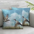 thumbnail image 3 of Creowell  Cranes  Sandhill Birds Throw Pillow Cover,Decorative Square Accent Pillow Case&nbsp;Pillowcases for Couch Bed Car Living Room, 3 of 5
