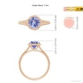 thumbnail image 4 of ANGARA Natural 1.45 ct Tanzanite Twist Rope Split Shank Ring in 14K Rose Gold for Women (Size-7mm) | December Birthstone, Birthday, Anniversary, Jewelry Gift for Women | Natural Tanzanite Ring, 4 of 8