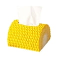 thumbnail image 2 of Xihbxyly Funda para Caja de Pañuelos de Maíz, Elegante Material de Resina, Boca Ancha para Fácil Acceso, Dispensador de Servilletas Multifuncional, Decoración Elegante para El Hogar, Idea de Regalo P, 2 of 7