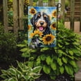 thumbnail image 2 of Bernedoodle in Sunflowers Garden Flag 11.25 in x 15.5 in, 2 of 5