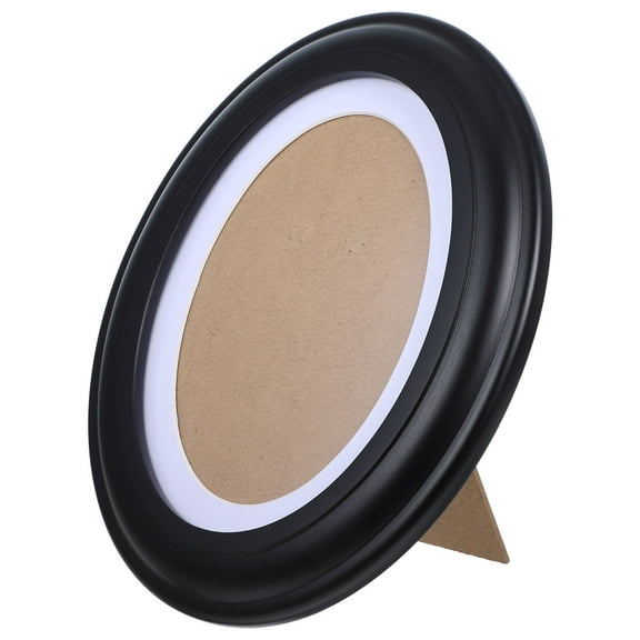 Topbathy 1Set Black Oval Photo Frame 22.0x17.0x0.8in Suitable for 5.1x7.0in Photos Home Decor Display